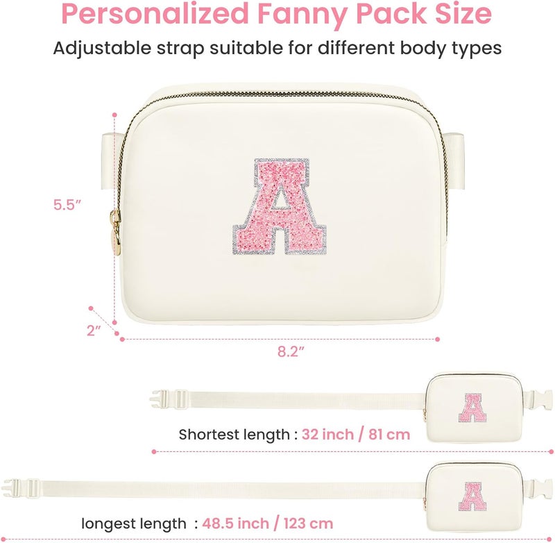 YQE Birthday Gifts for Girls, 4 5 6 7 8 9 10 11 12 13 Year Old Girl Gifts for Teens Kids Daughter Sister Her, Cute Fanny Pack Belt Bag Crossbody Bag Trendy Stuff for Girls Women Teen (Cream, A) - Image 5